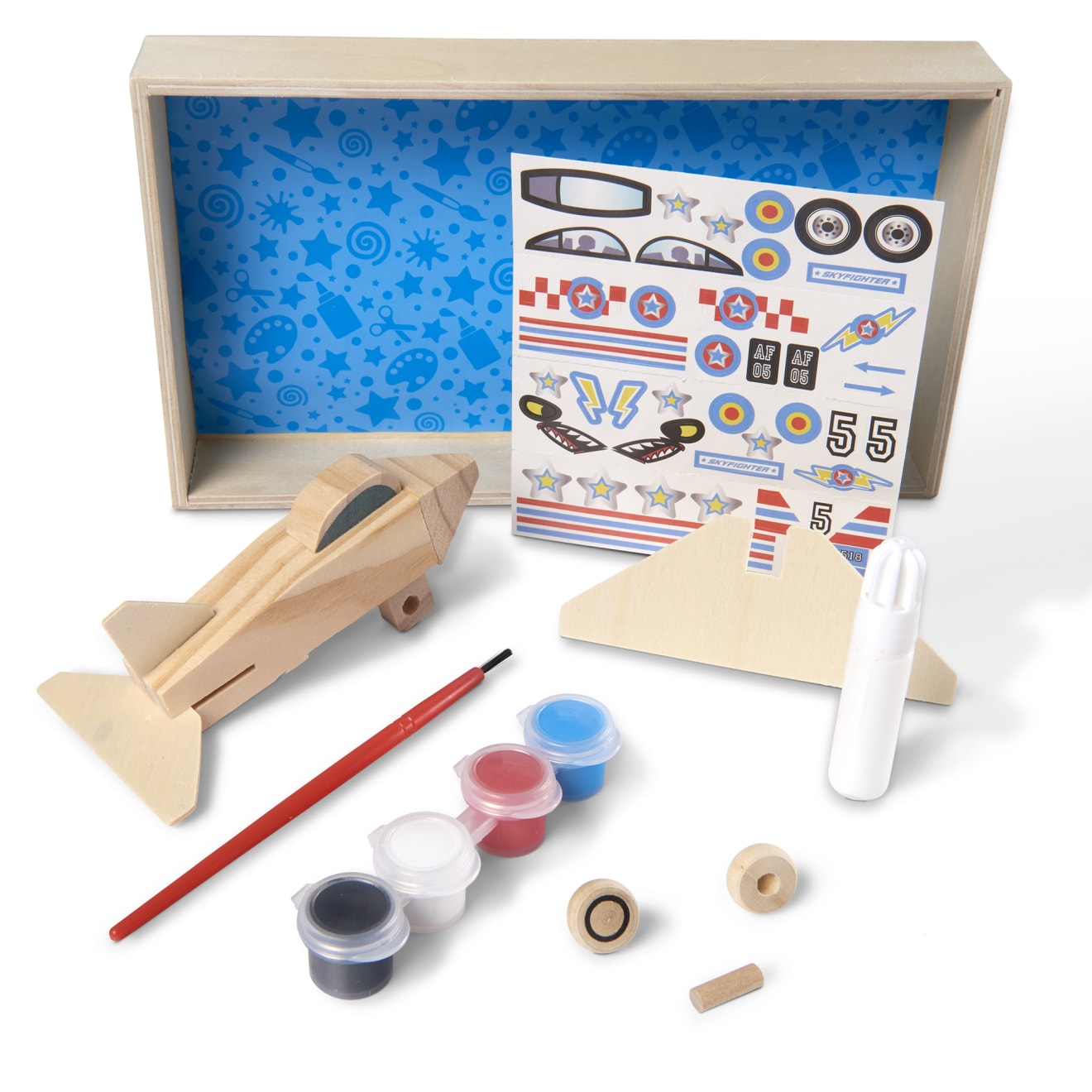 Melissa & Doug Decorate-Your-Own Wooden Plane - Image 3