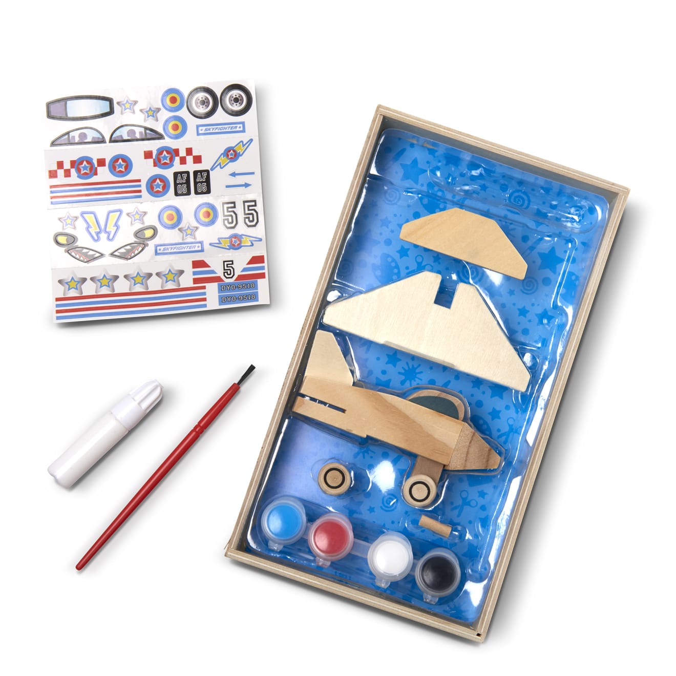 Melissa & Doug Decorate-Your-Own Wooden Plane - Image 7