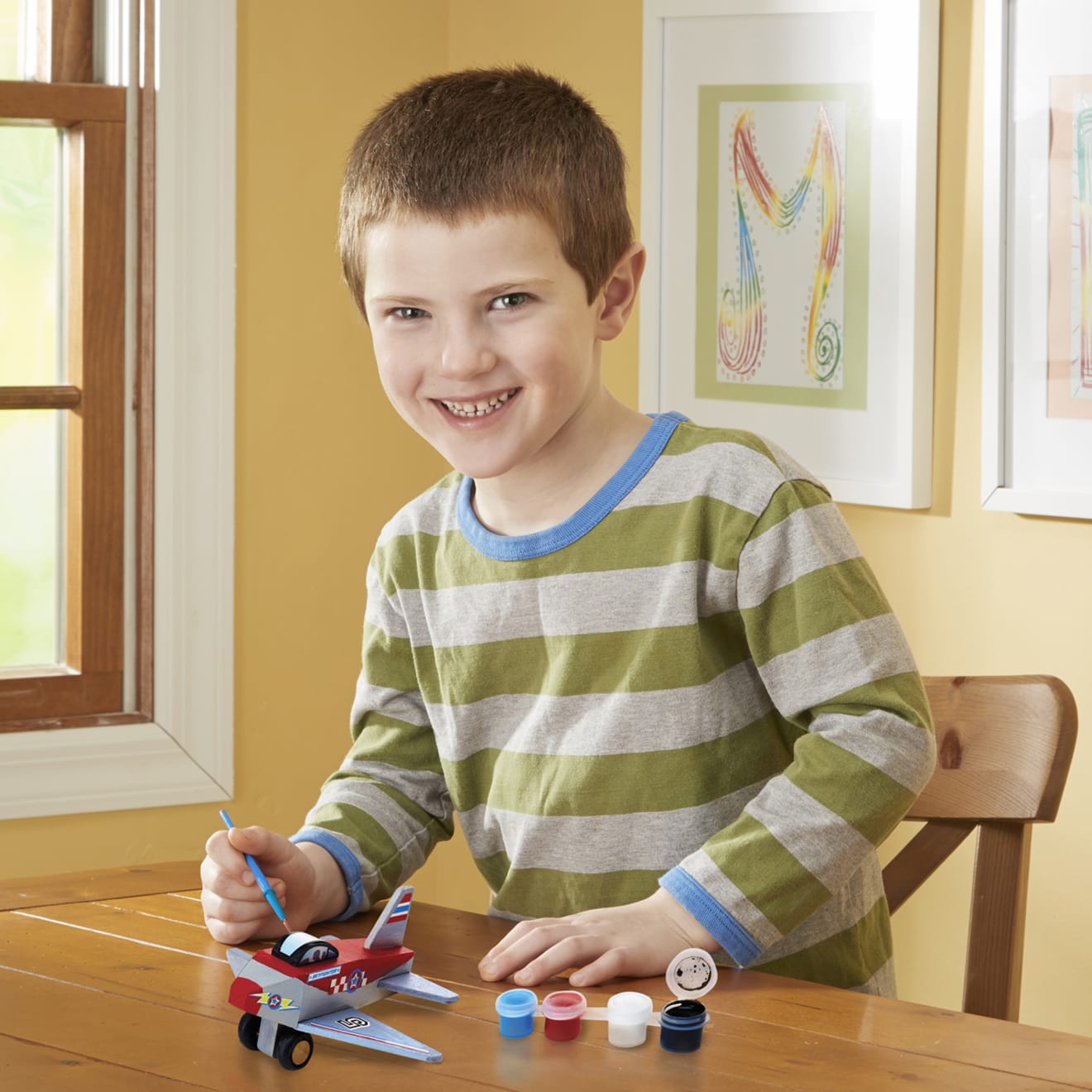 Melissa & Doug Decorate-Your-Own Wooden Plane - Image 2