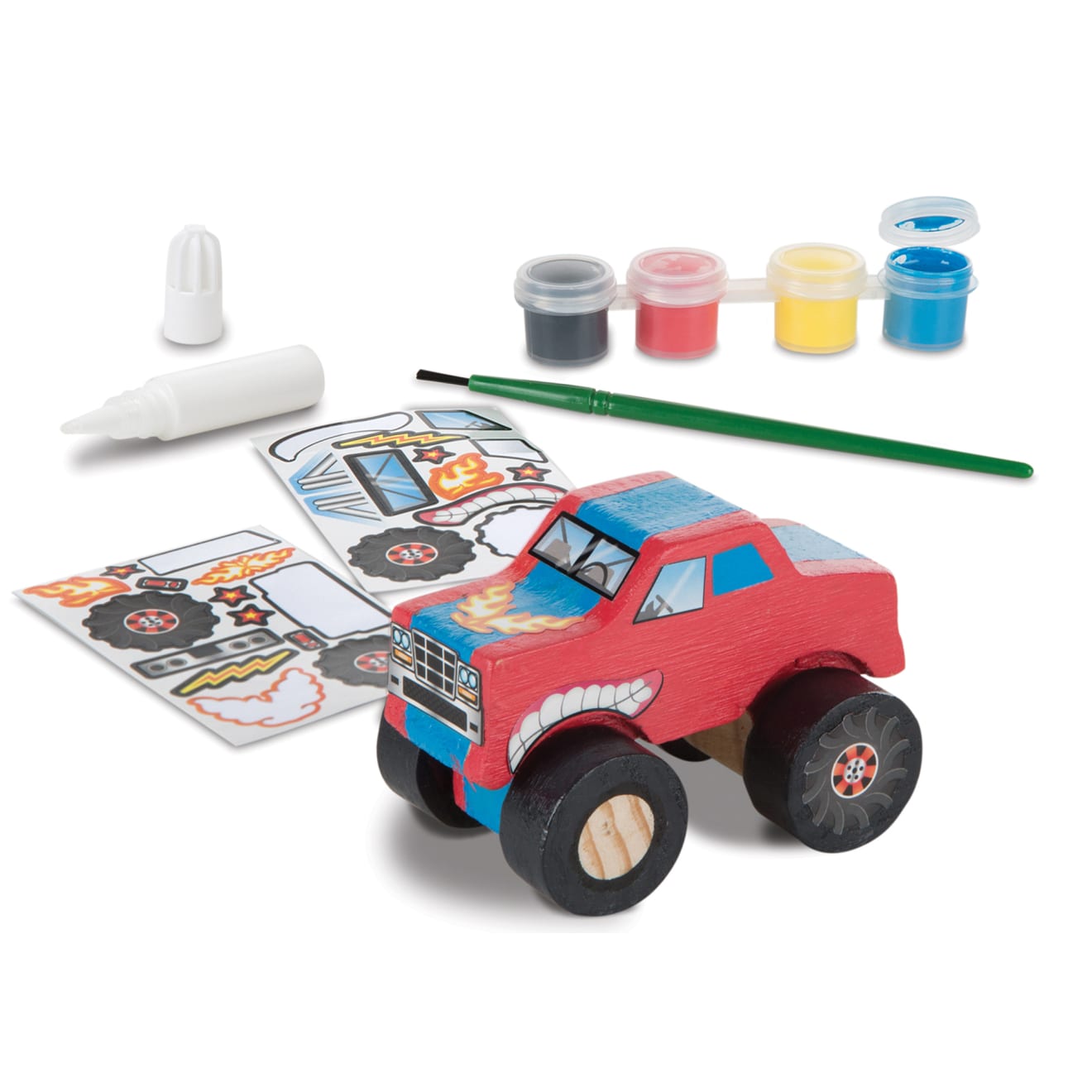 Melissa & Doug Created by Me! Monster Truck Wooden Craft Kit - Image 4