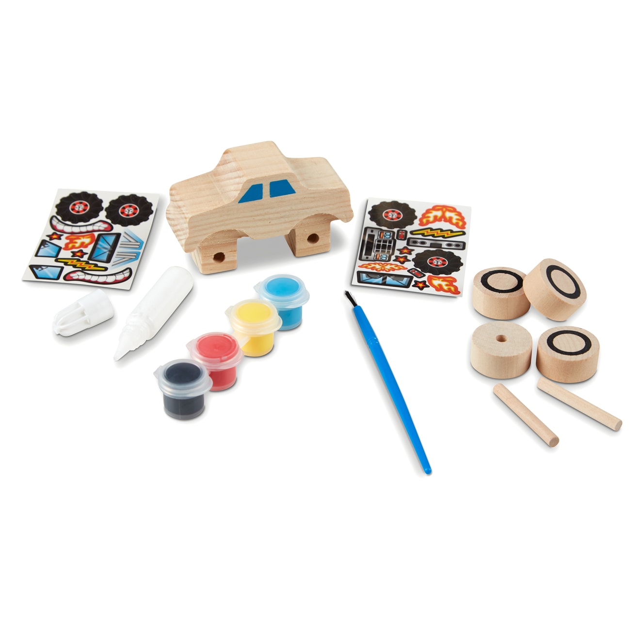 Melissa & Doug Created by Me! Monster Truck Wooden Craft Kit - Image 9