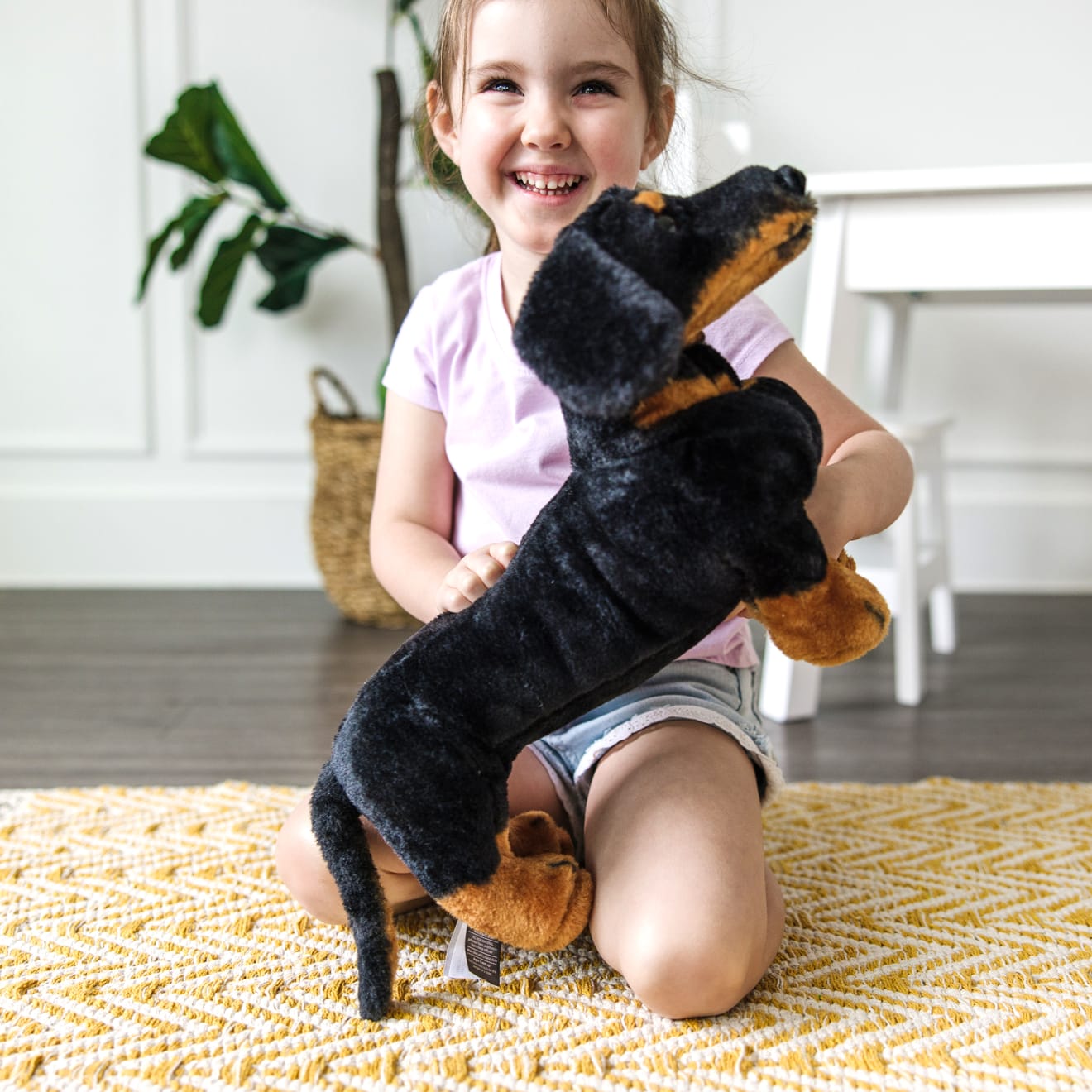Melissa & Doug Dachshund Dog Giant Stuffed Animal - Image 2