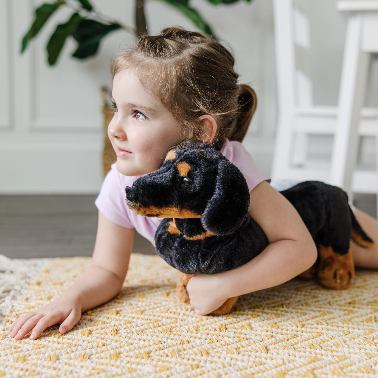 Melissa & Doug Dachshund Dog Giant Stuffed Animal - Image 8