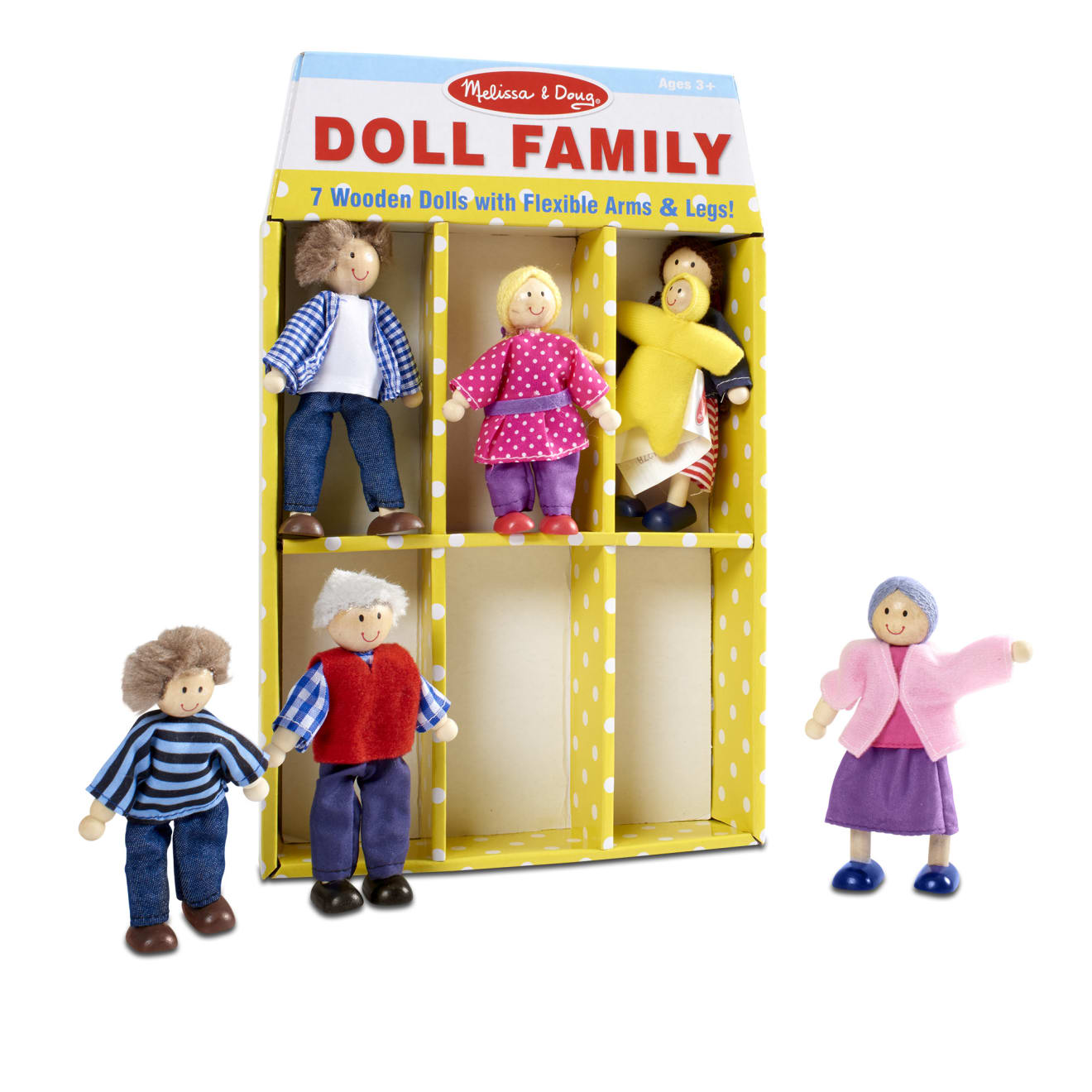 Melissa & Doug Wooden Doll Family - Image 9