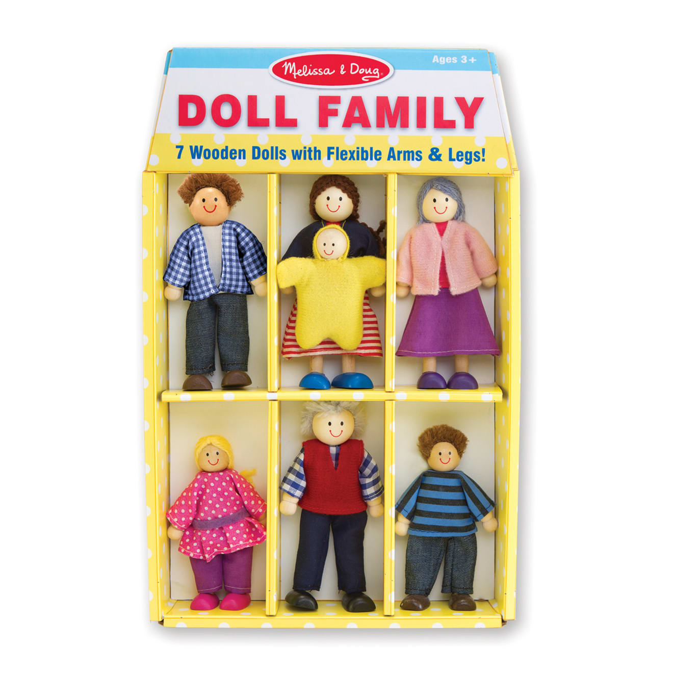 Melissa & Doug Wooden Doll Family - Image 3