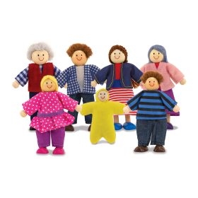 Melissa & Doug Wooden Doll Family