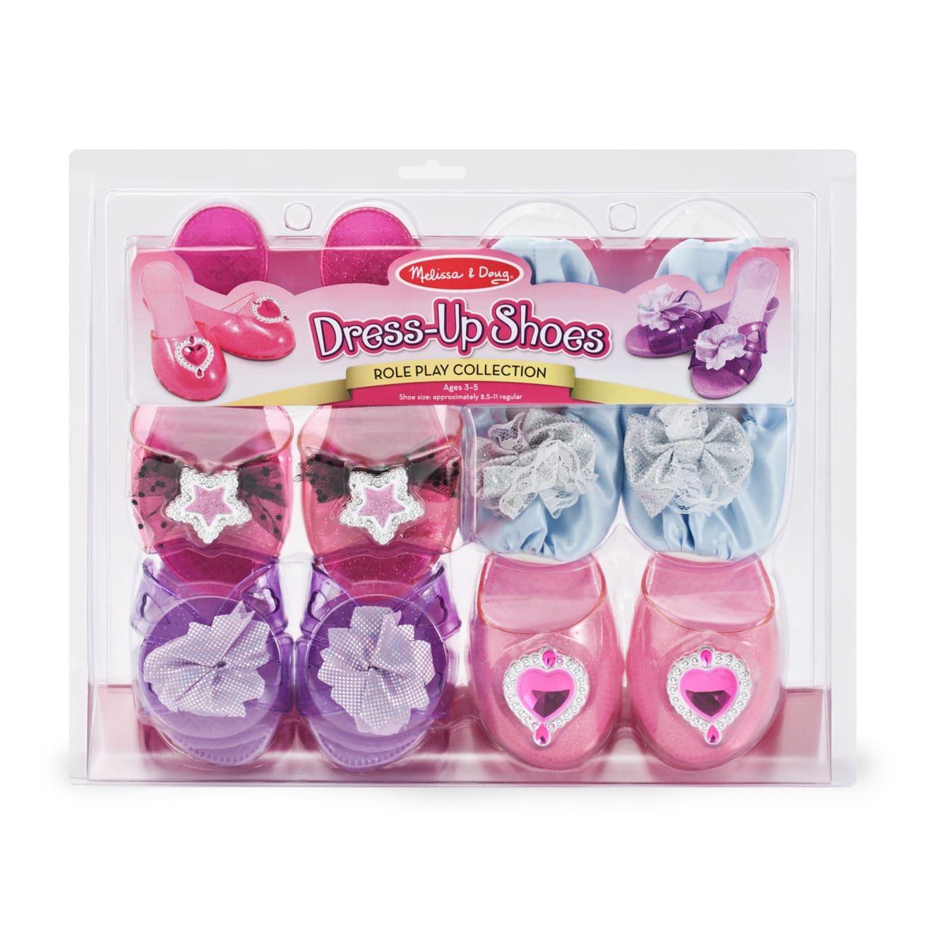 Melissa & Doug Role Play Collection - Step In Style! Dress-Up Shoes - Image 3