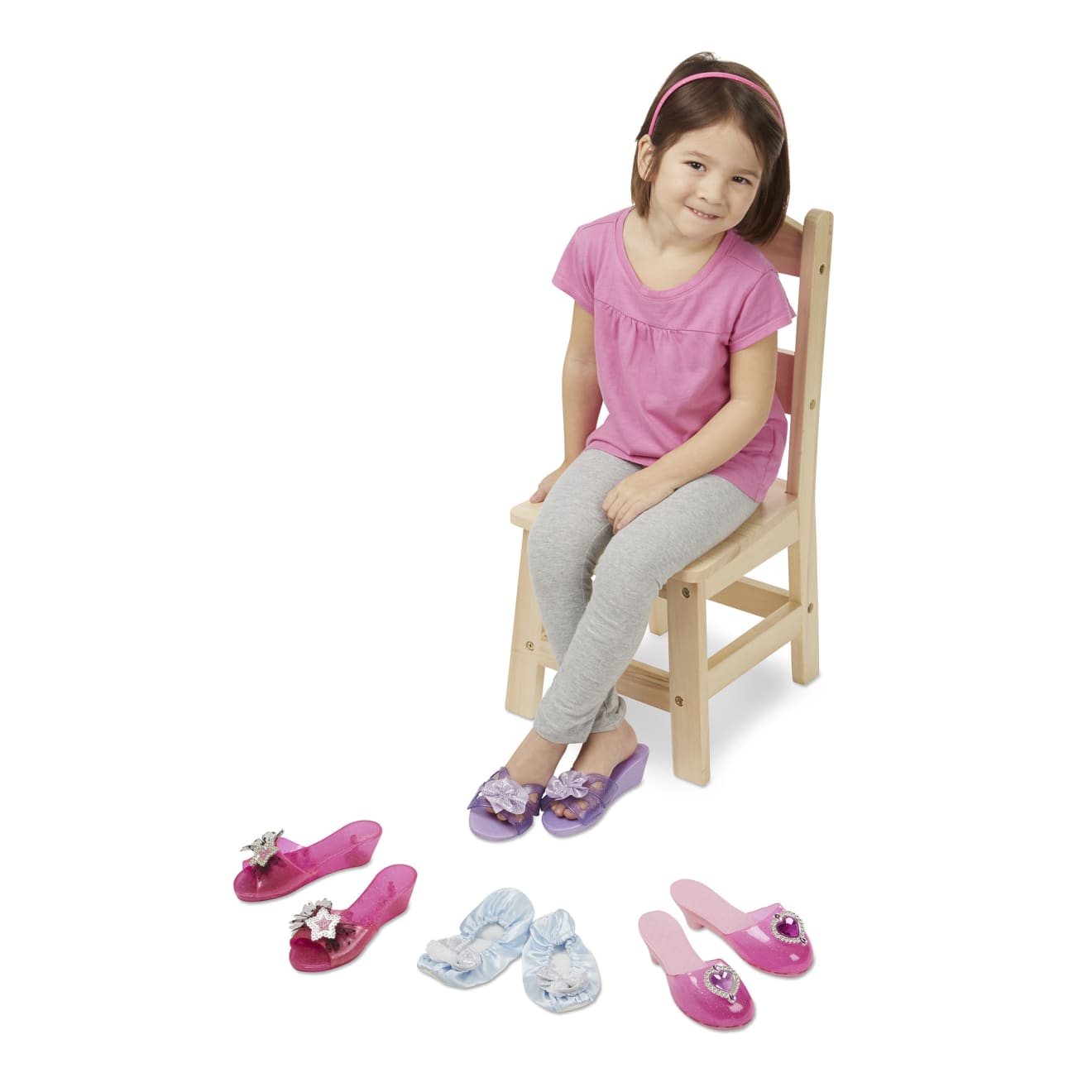 Melissa & Doug Role Play Collection - Step In Style! Dress-Up Shoes - Image 8