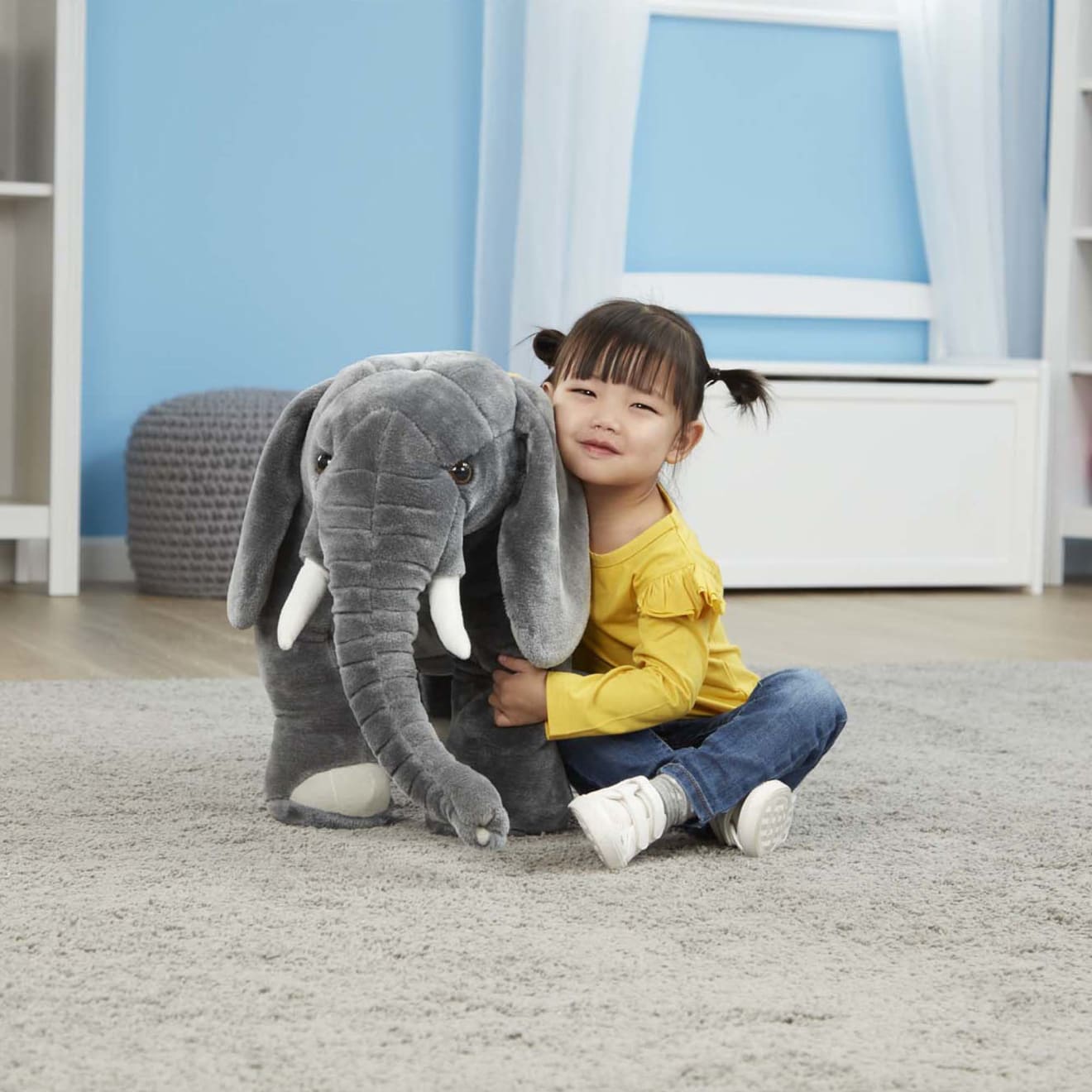 Melissa & Doug Elephant Giant Stuffed Animal - Image 5