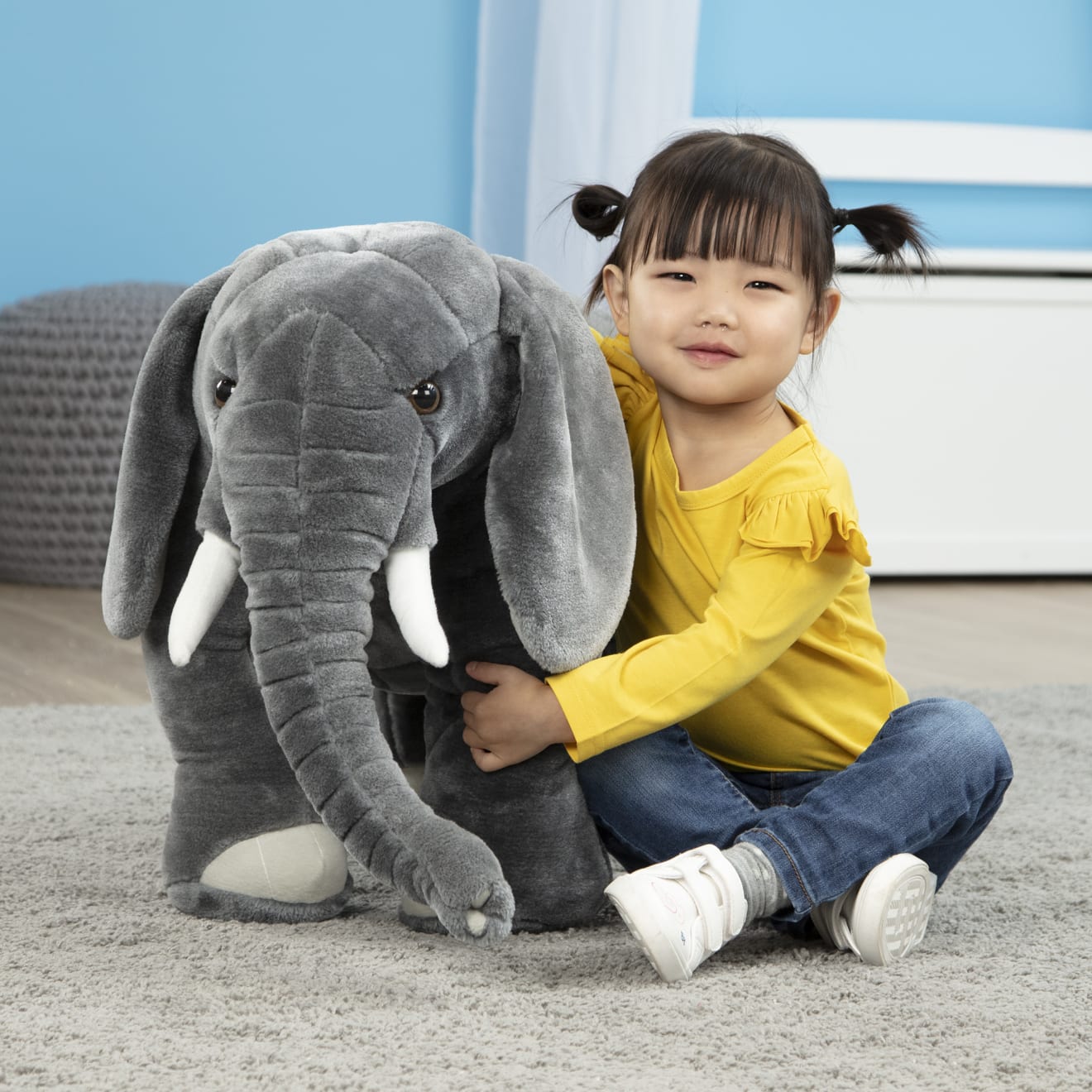Melissa & Doug Elephant Giant Stuffed Animal - Image 7