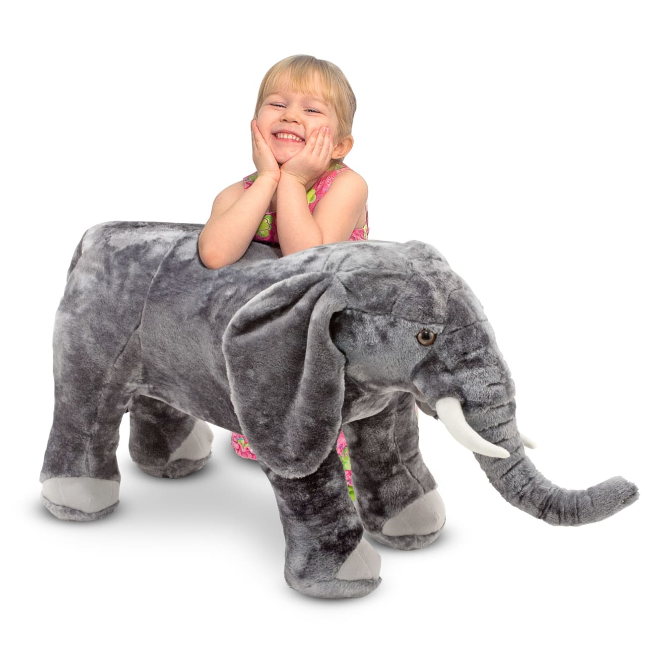 Melissa & Doug Elephant Giant Stuffed Animal - Image 8