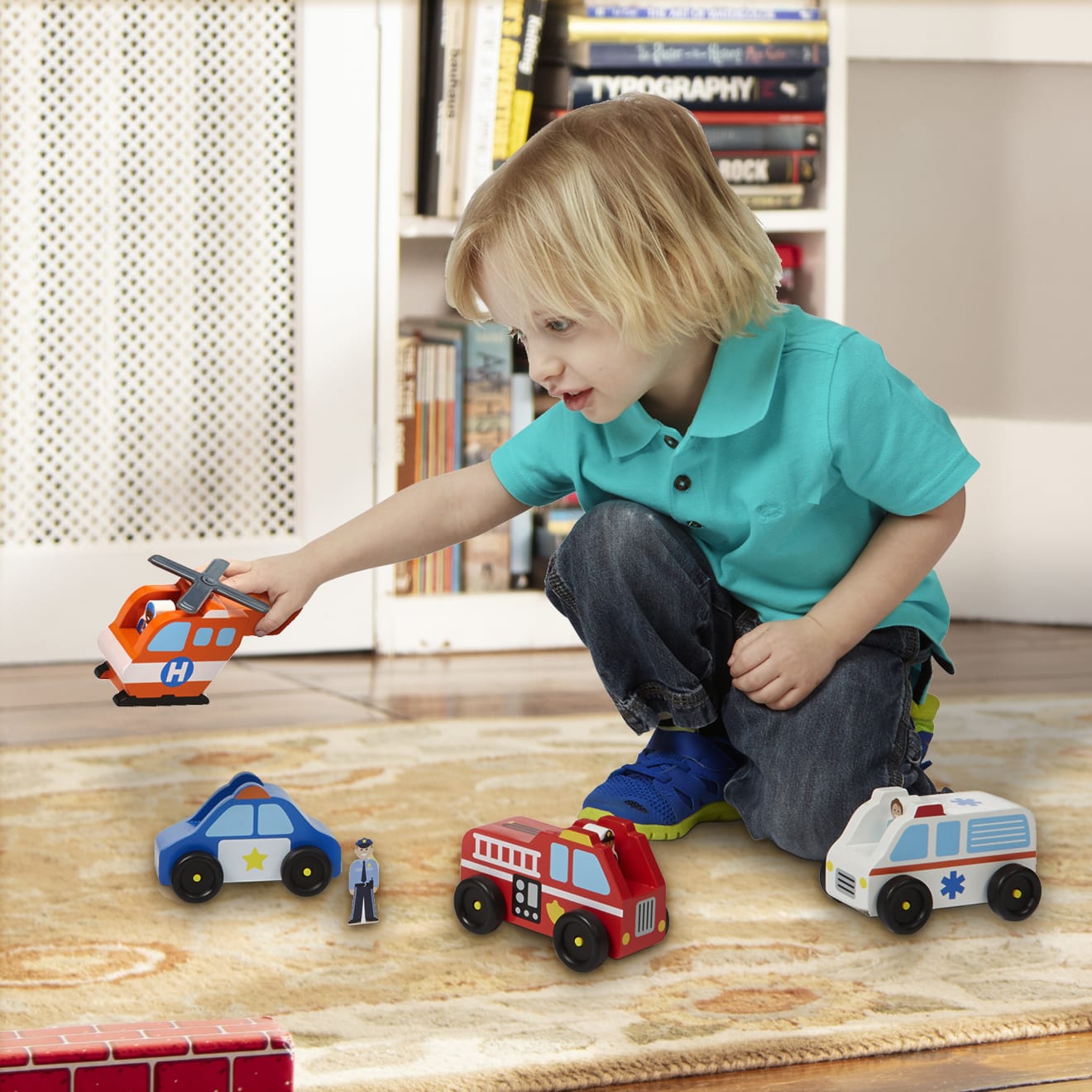 Melissa & Doug Emergency Vehicle Set - Image 2