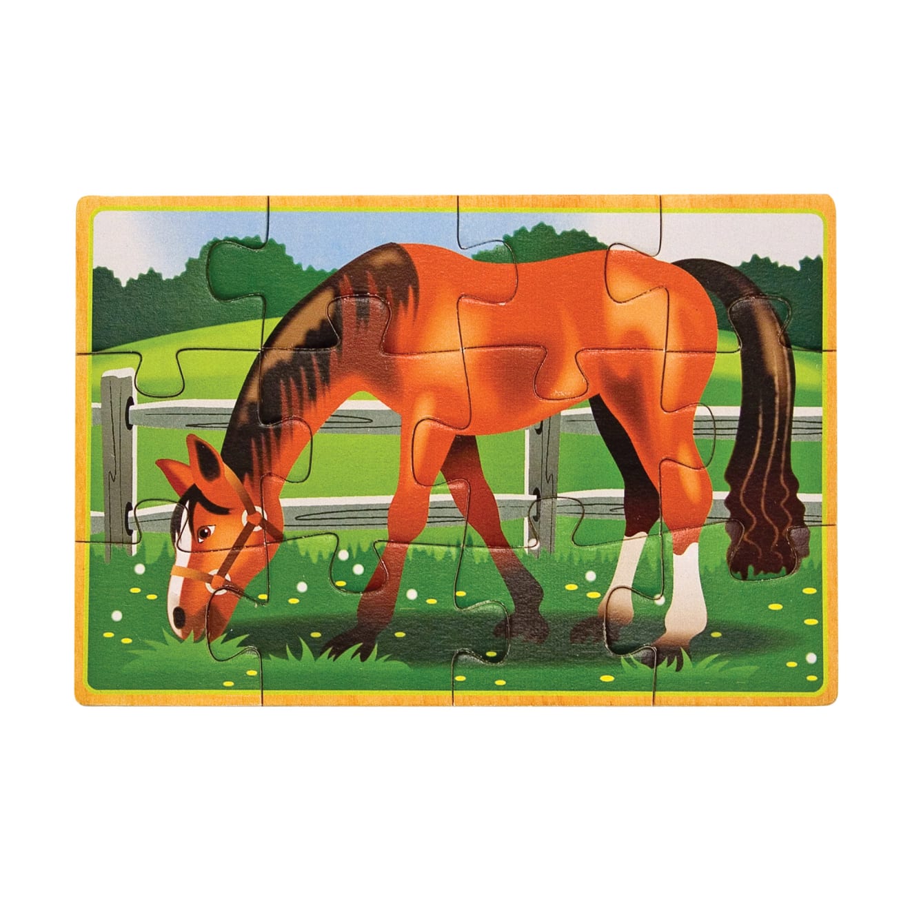Melissa & Doug Farm Animals Jigsaw Puzzles in a Box - Image 4