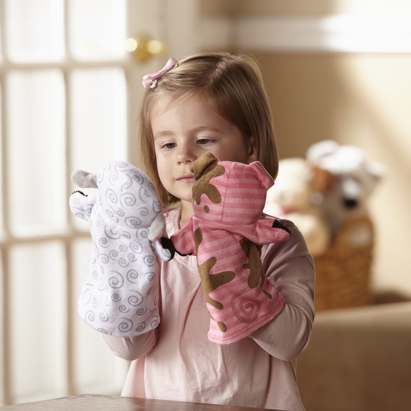 Melissa & Doug Farm Friends Hand Puppets - Image 6