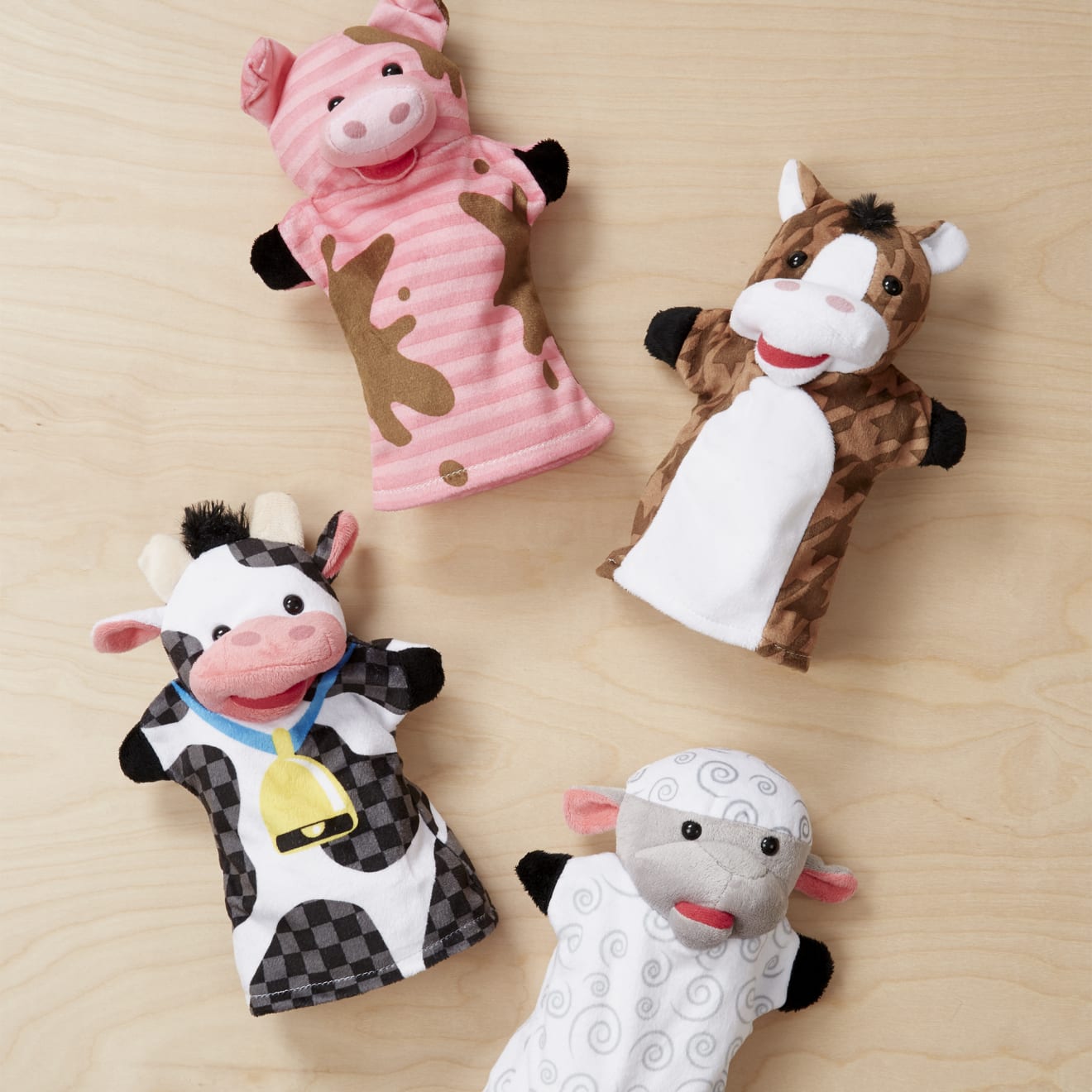 Melissa & Doug Farm Friends Hand Puppets - Image 9