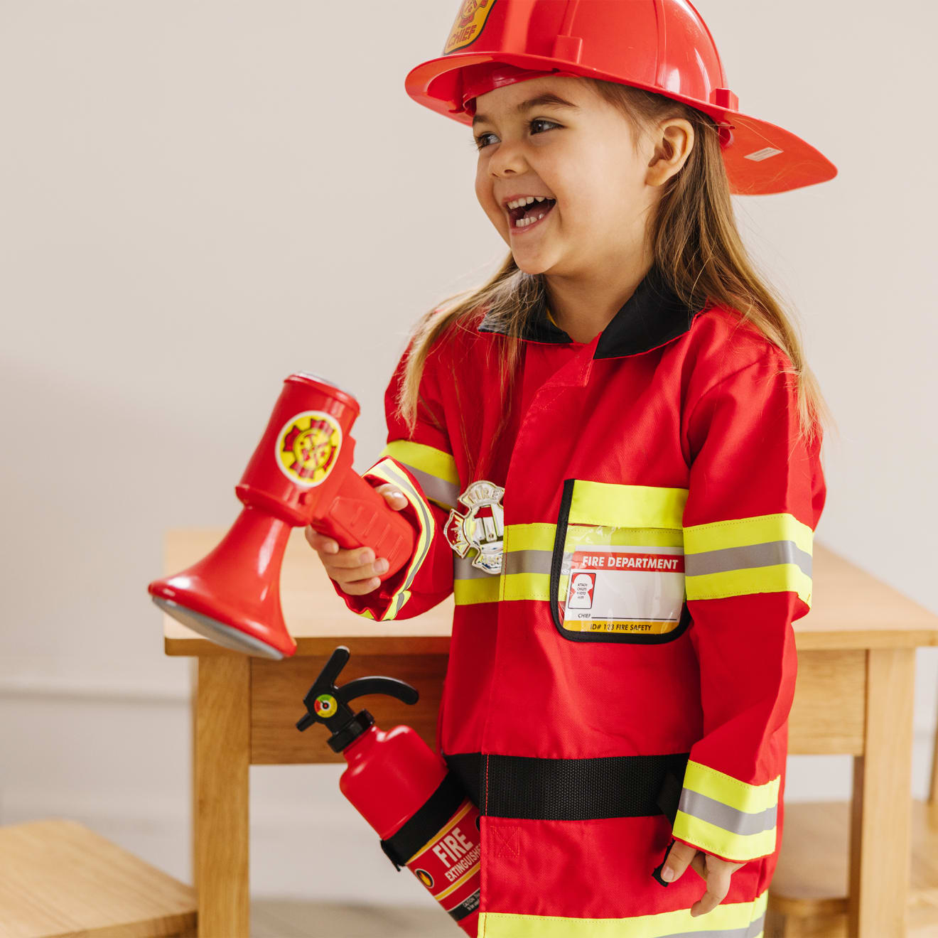 Melissa & Doug Fire Chief Role Play Costume Set - Image 5