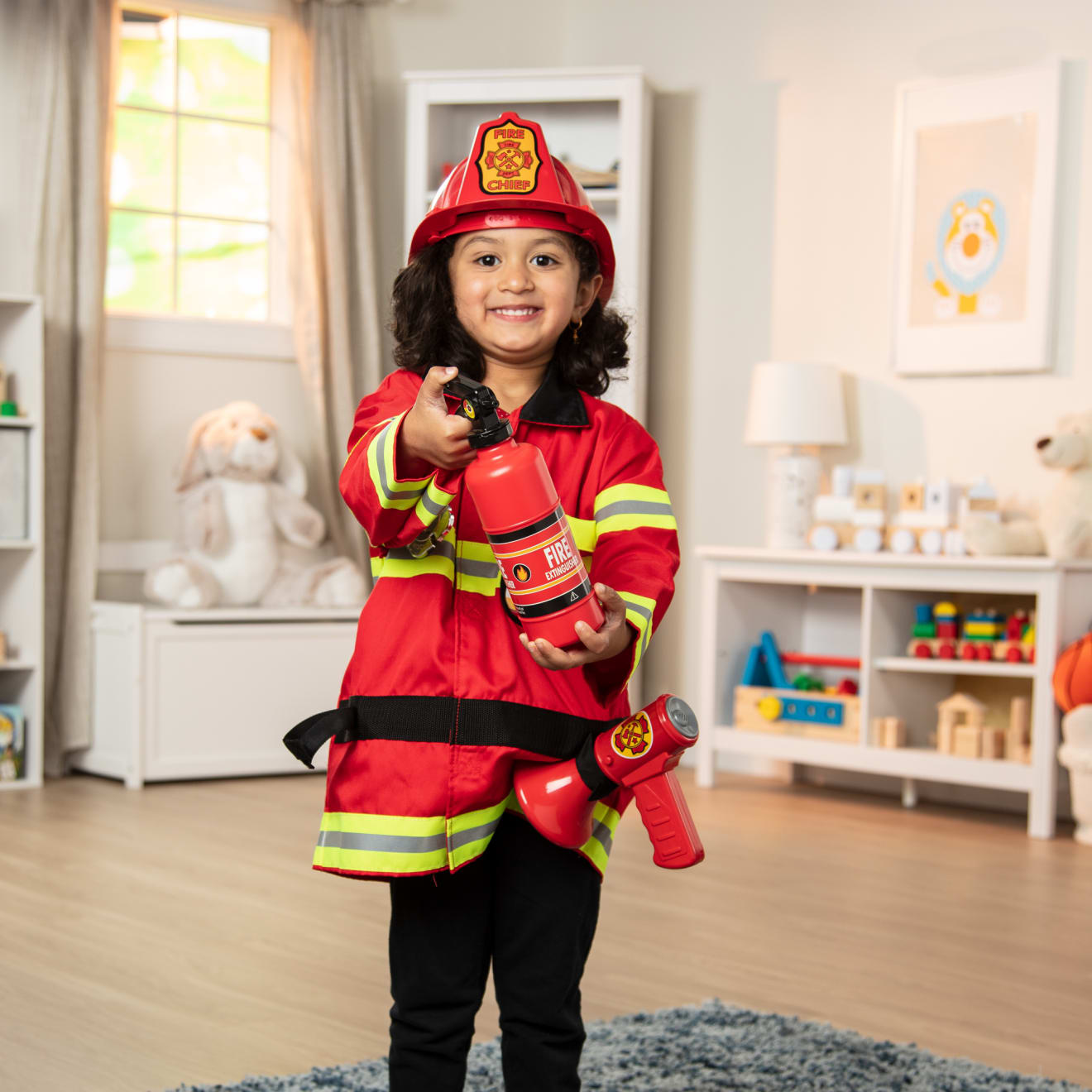 Melissa & Doug Fire Chief Role Play Costume Set - Image 8