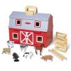 Melissa & Doug Wooden Fold & Go Barn