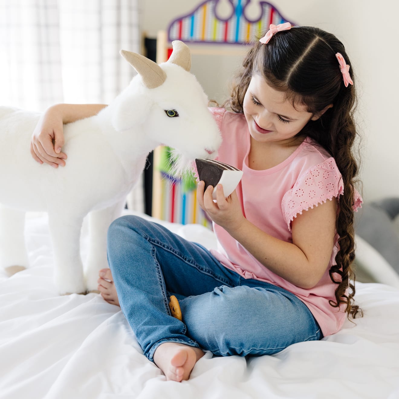 Melissa & Doug Lifelike Plush Goat - Image 6