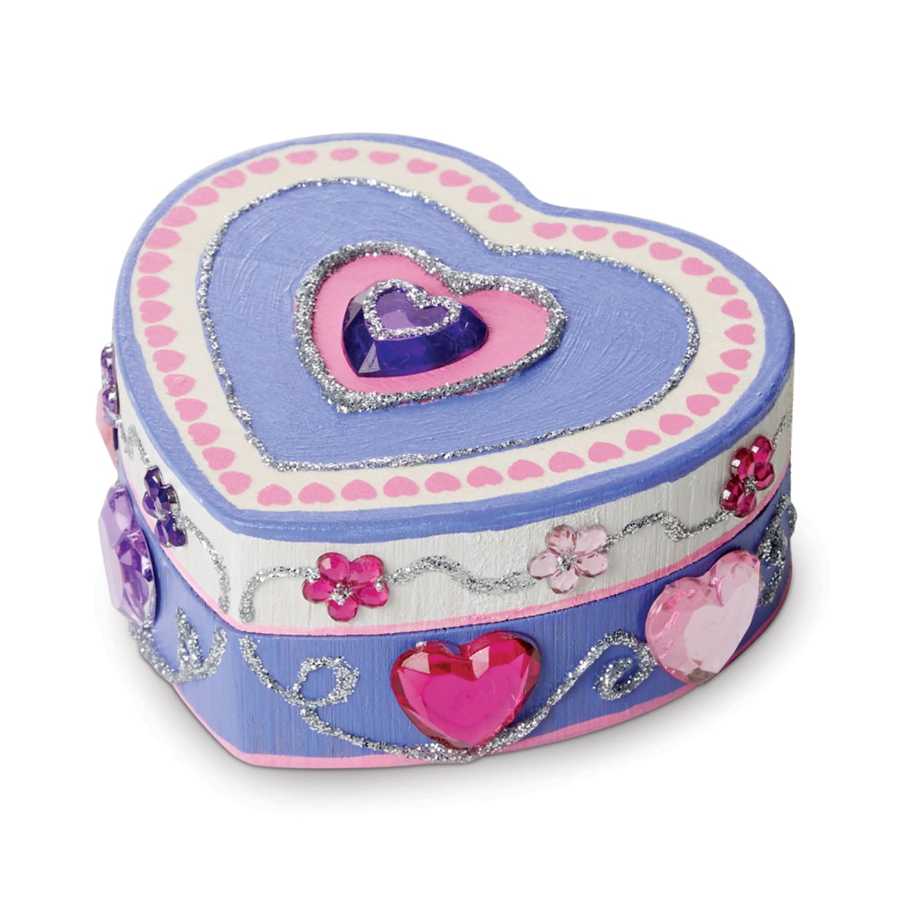 Melissa & Doug Created by Me! Heart Box Wooden Craft Kit - Image 4