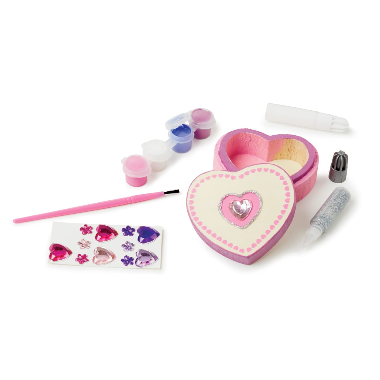 Melissa & Doug Created by Me! Heart Box Wooden Craft Kit - Image 9