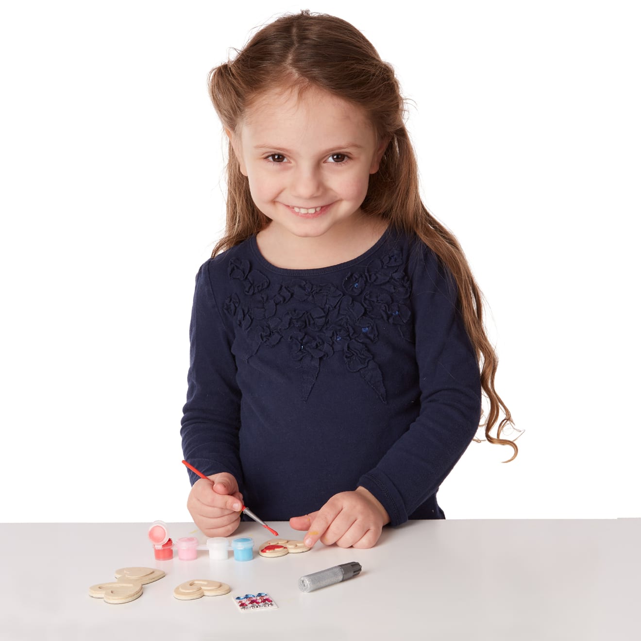 Melissa & Doug Created by Me! Heart Magnets Wooden Craft Kit - Image 8