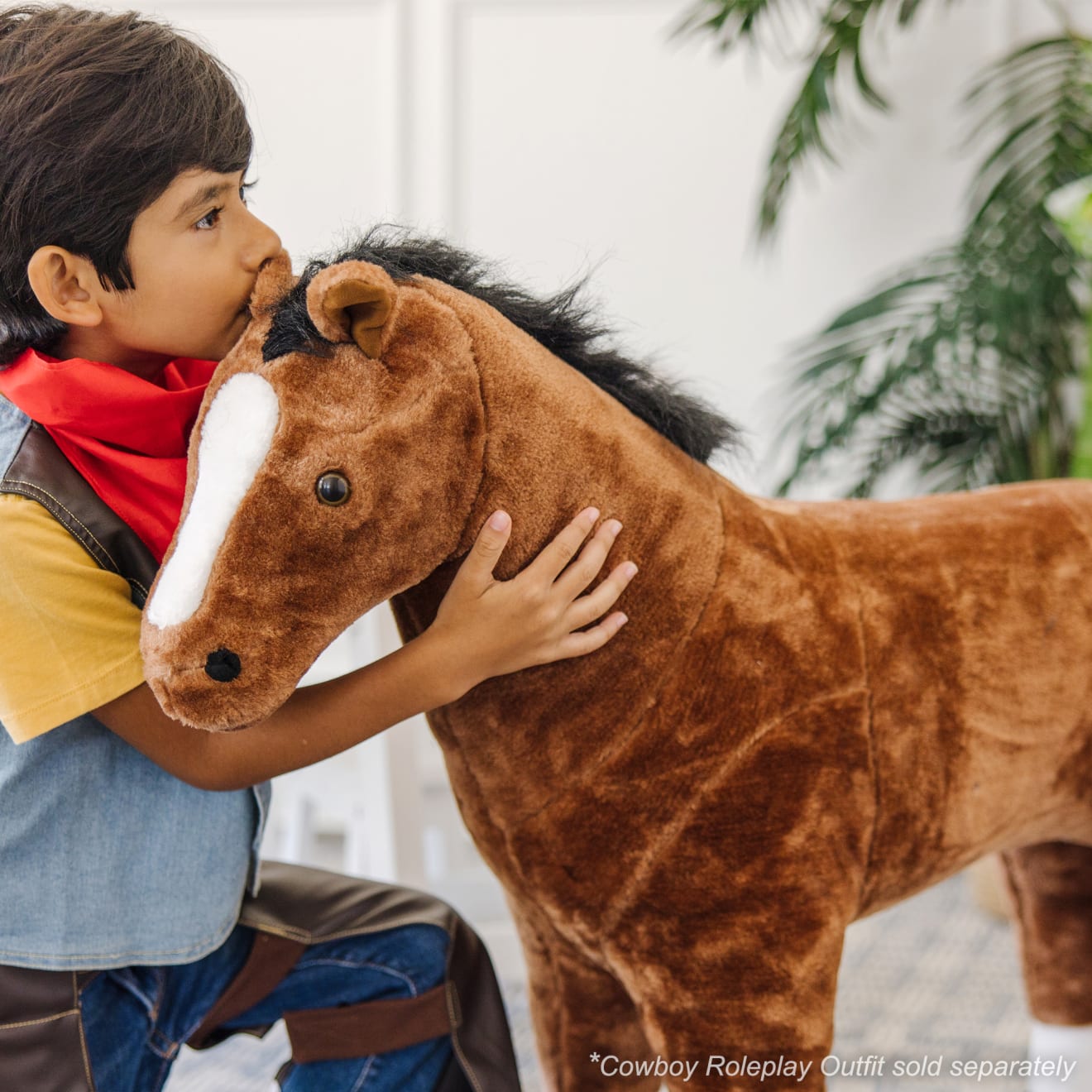 Melissa & Doug Horse Giant Stuffed Animal - Image 3