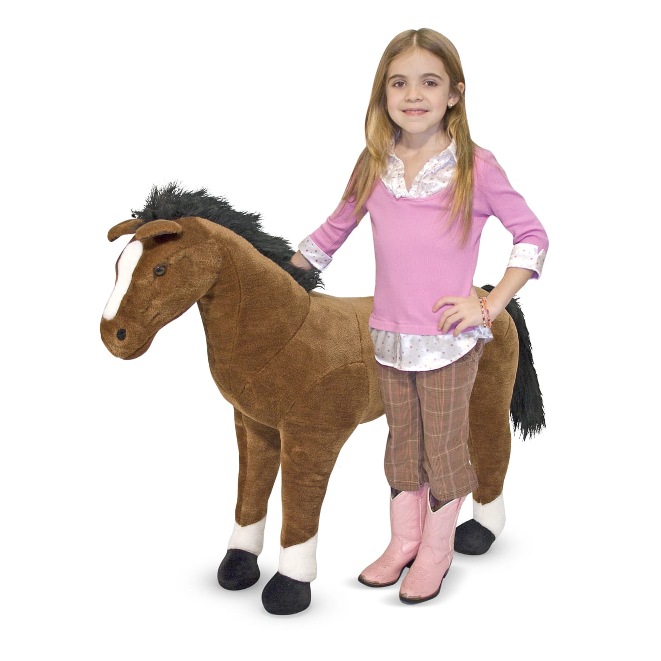 Melissa & Doug Horse Giant Stuffed Animal - Image 2