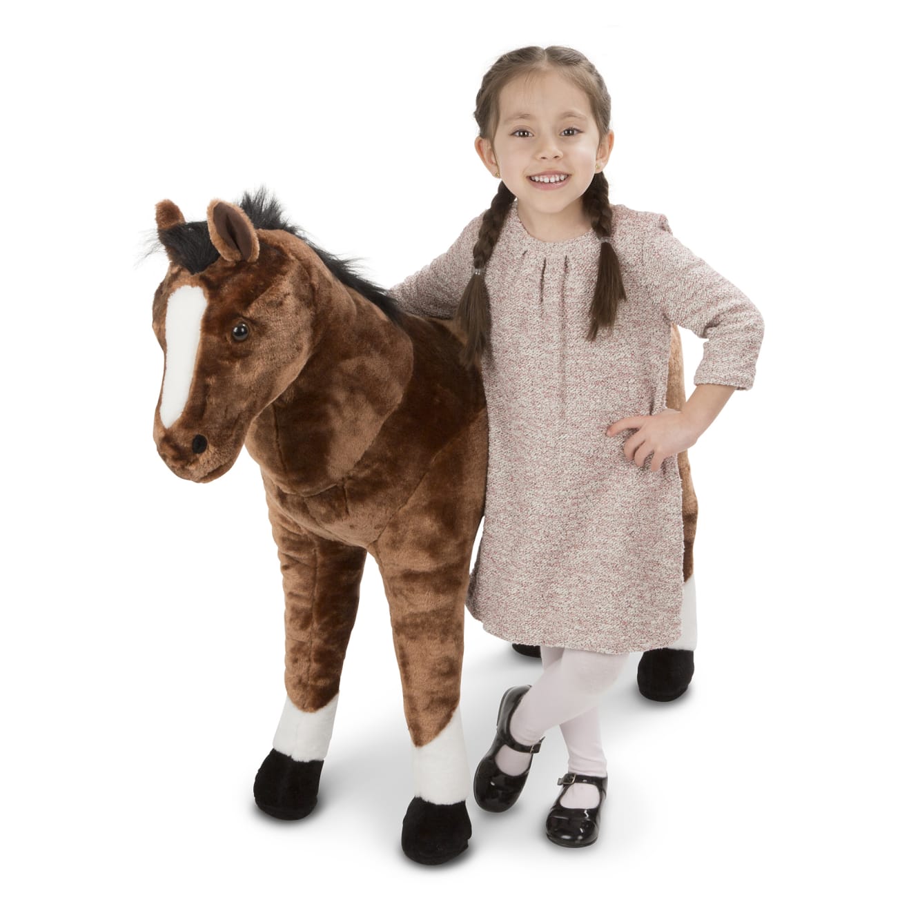 Melissa & Doug Horse Giant Stuffed Animal - Image 5