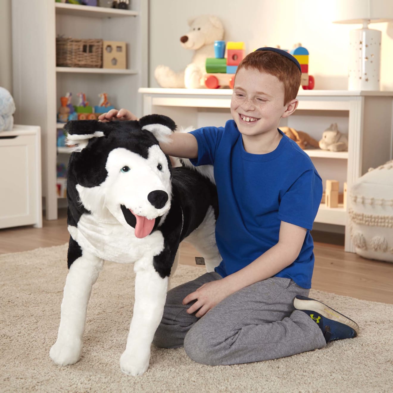 Melissa & Doug Husky Giant Stuffed Animal - Image 7
