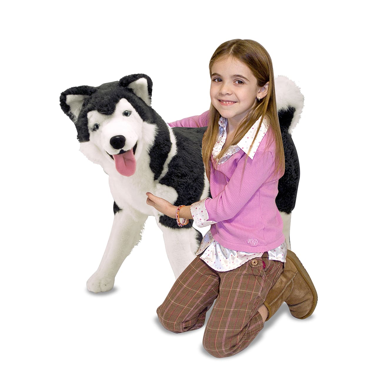 Melissa & Doug Husky Giant Stuffed Animal - Image 8