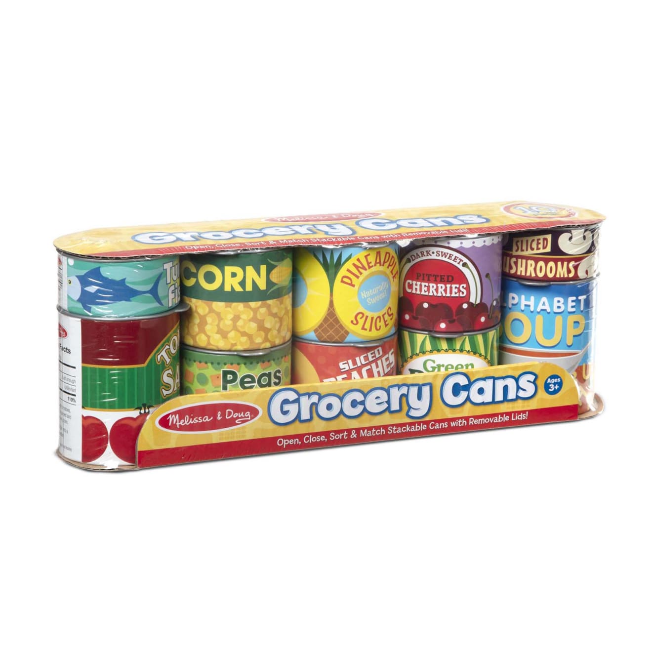 Melissa & Doug Let's Play House! Grocery Cans - Image 3