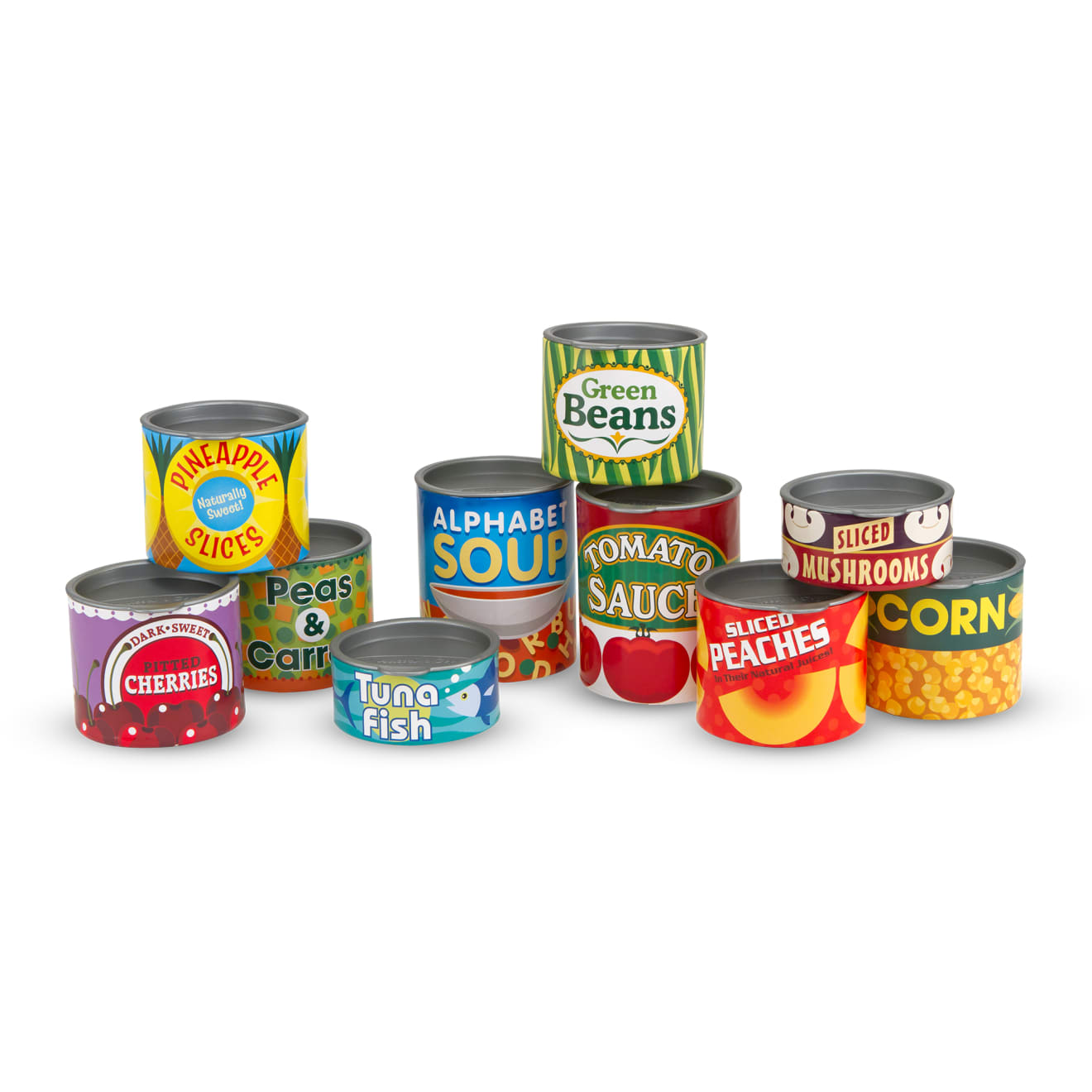 Melissa & Doug Let's Play House! Grocery Cans - Image 4