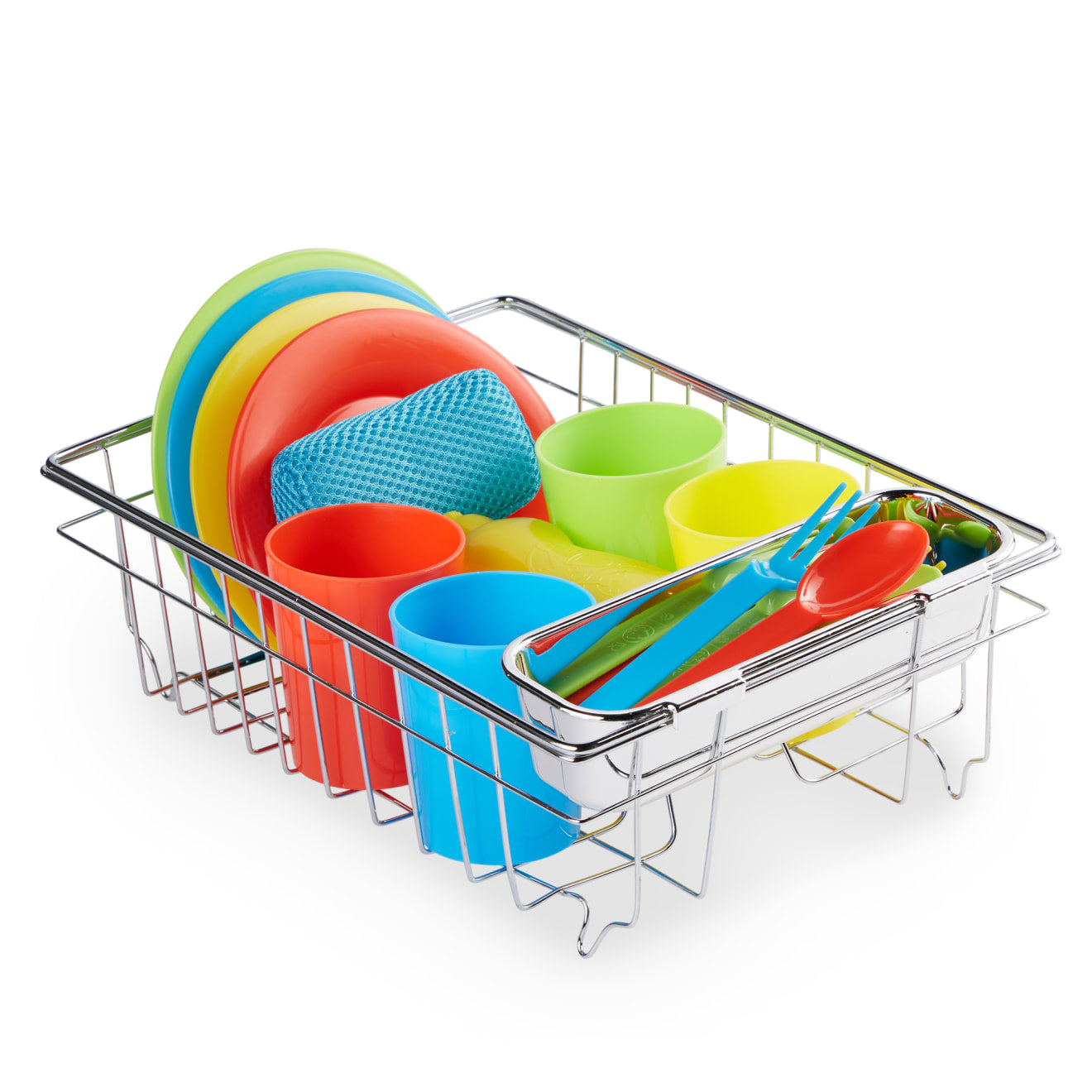 Melissa & Doug Let's Play House! Wash & Dry Dish Set - Image 4