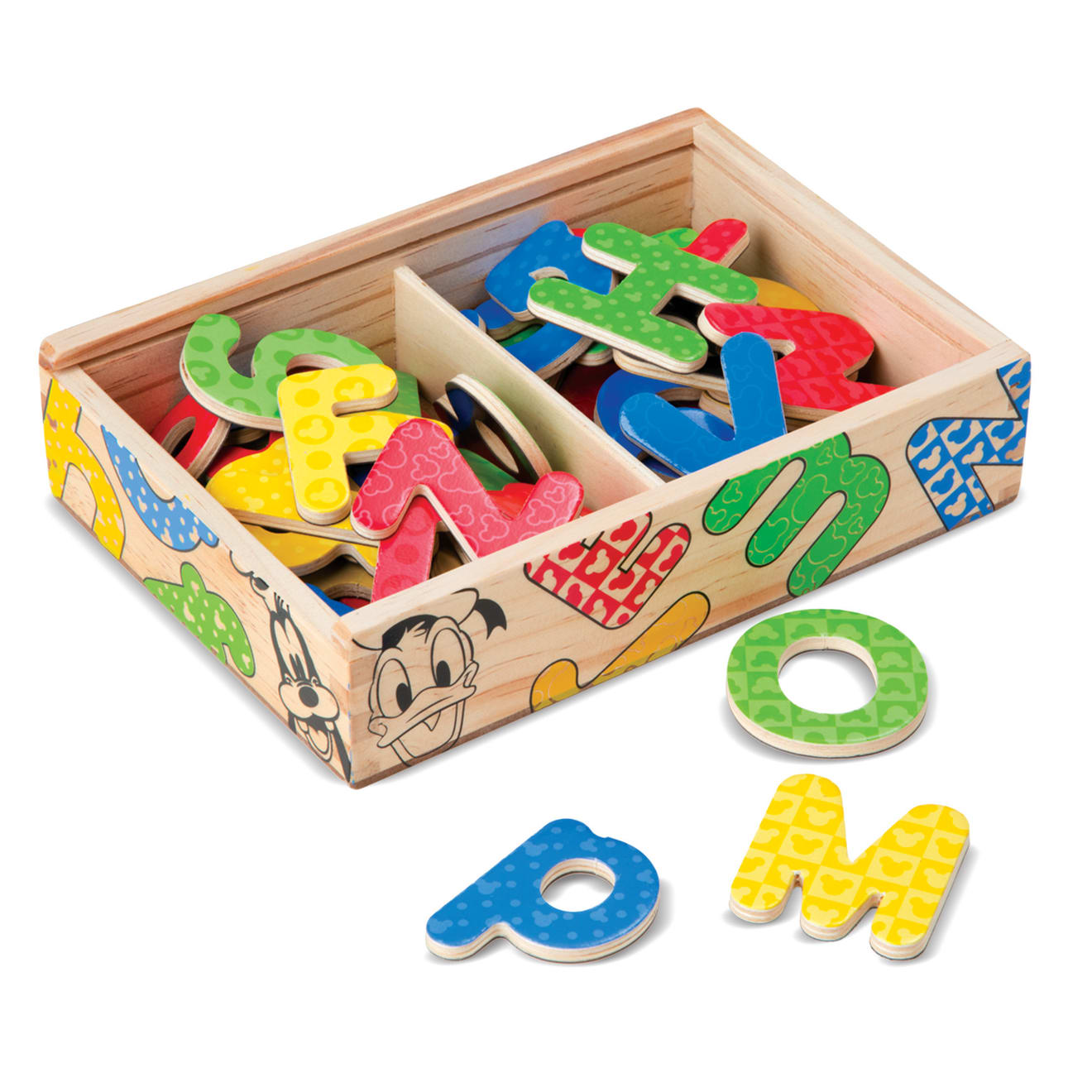 Melissa & Doug Disney Mickey & Friends Wooden Alphabet Magnets - Image 6