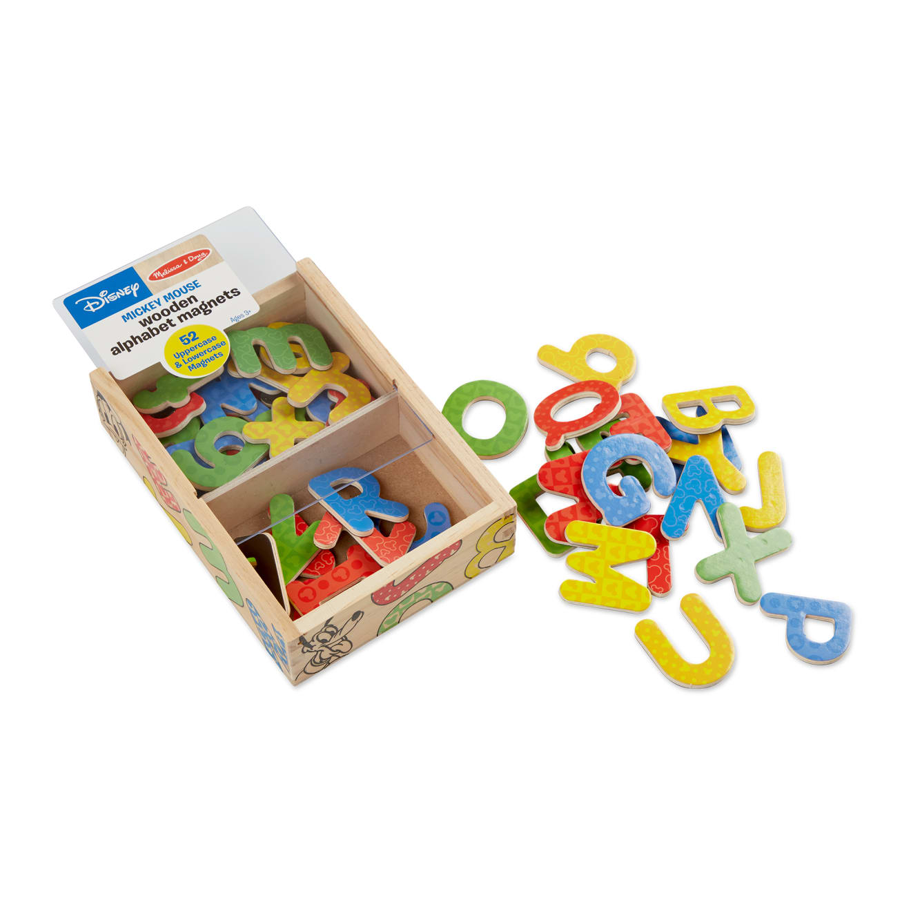 Melissa & Doug Disney Mickey & Friends Wooden Alphabet Magnets - Image 4