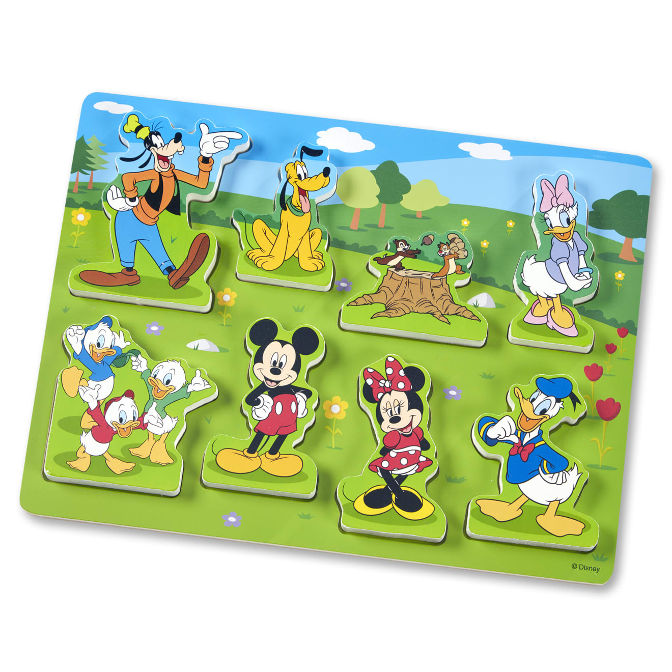 Melissa & Doug Disney Mickey Mouse Wooden Chunky Puzzle - Image 4