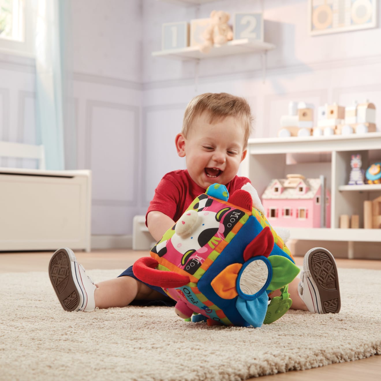 Melissa & Doug K??s Kids Musical Farmyard Cube Learning Toy - Image 7