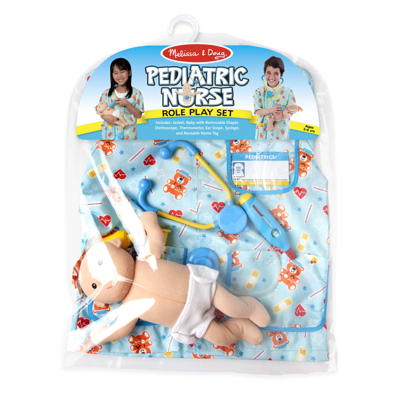 Melissa & Doug Pediatric Nurse Role Play Costume Set - Image 3