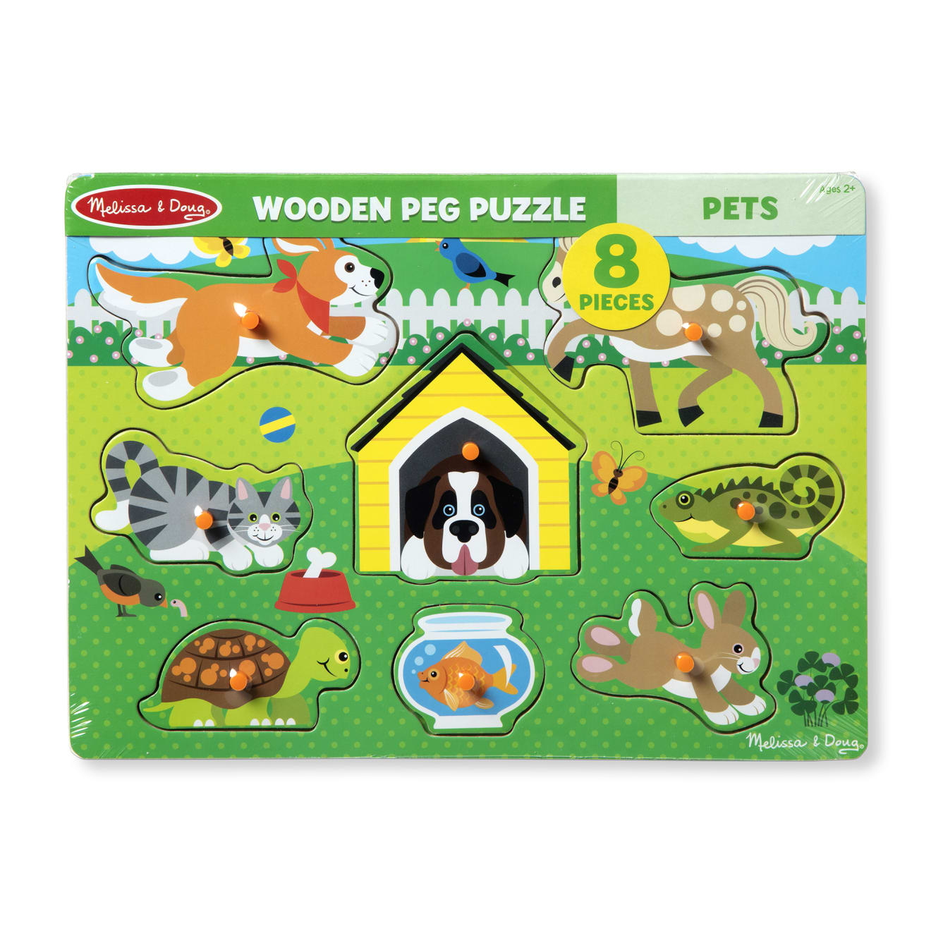 Melissa & Doug Pets Peg Puzzle - 8 Pieces - Image 3