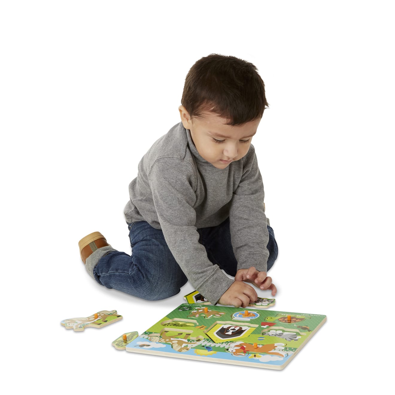 Melissa & Doug Pets Peg Puzzle - 8 Pieces - Image 8