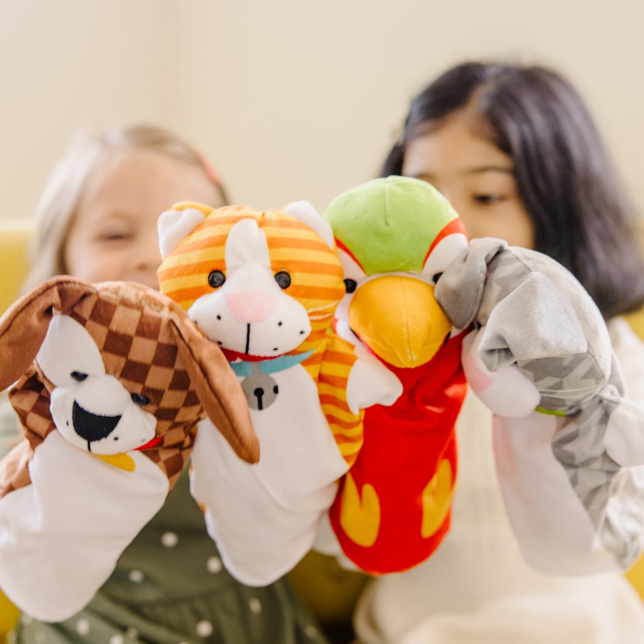 Melissa & Doug Playful Pets Hand Puppets - Image 2