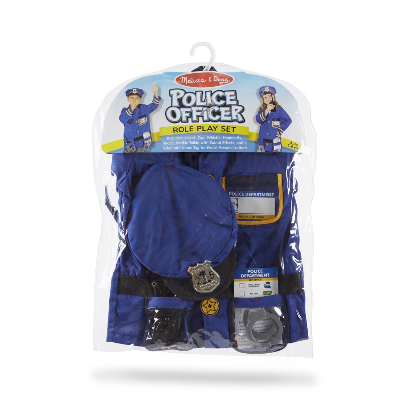 Melissa & Doug Police Officer Role Play Costume Set - Image 3