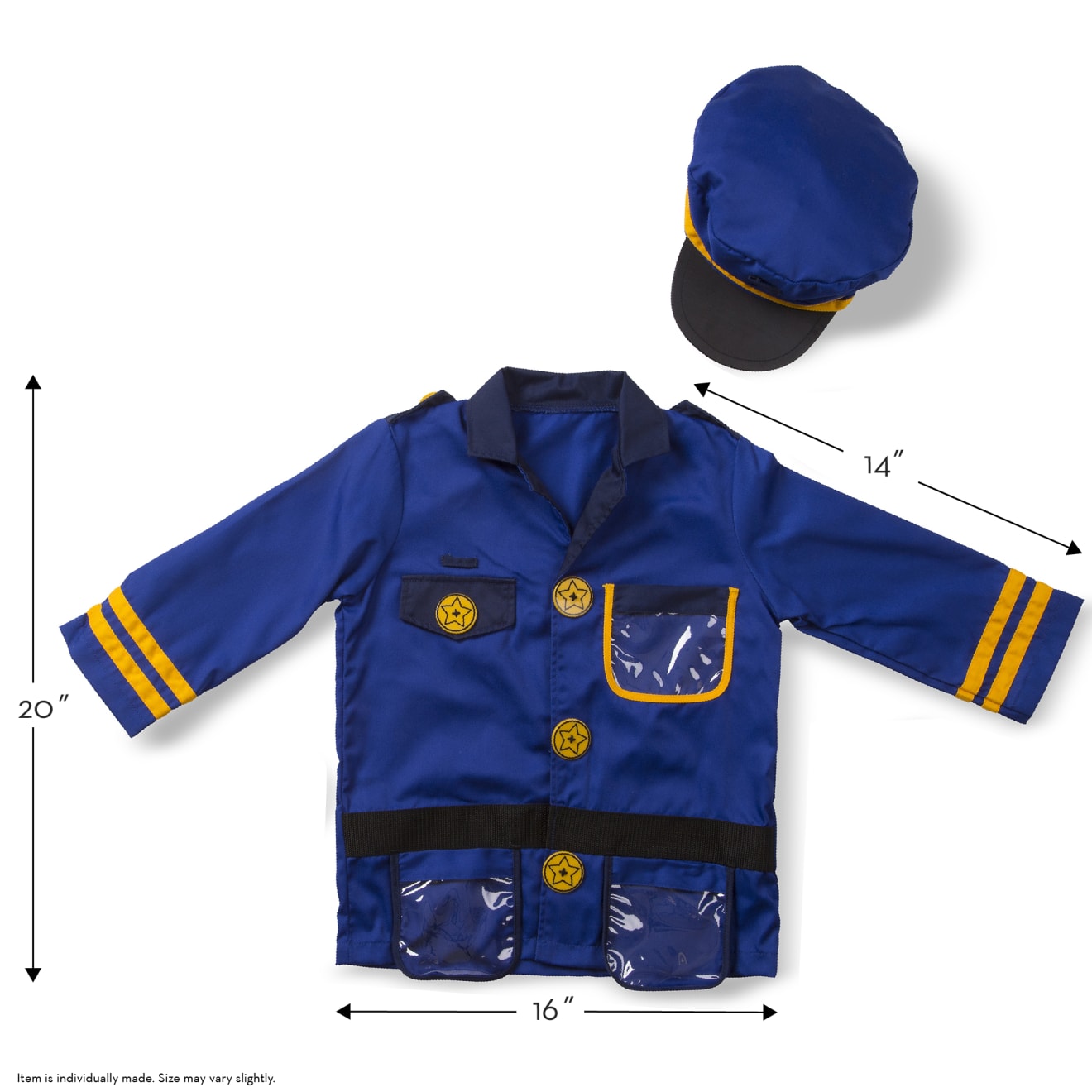 Melissa & Doug Police Officer Role Play Costume Set - Image 4