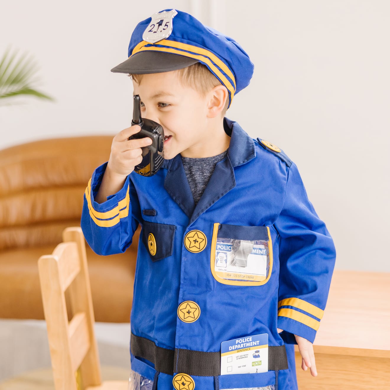 Melissa & Doug Police Officer Role Play Costume Set - Image 8