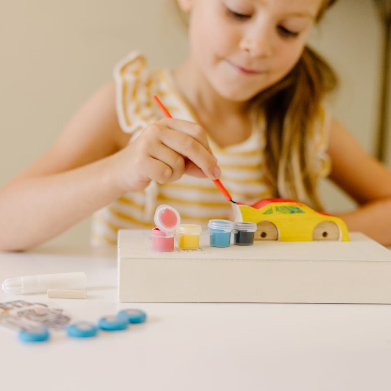 Melissa & Doug Created by Me! Race Car Wooden Craft Kit - Image 8