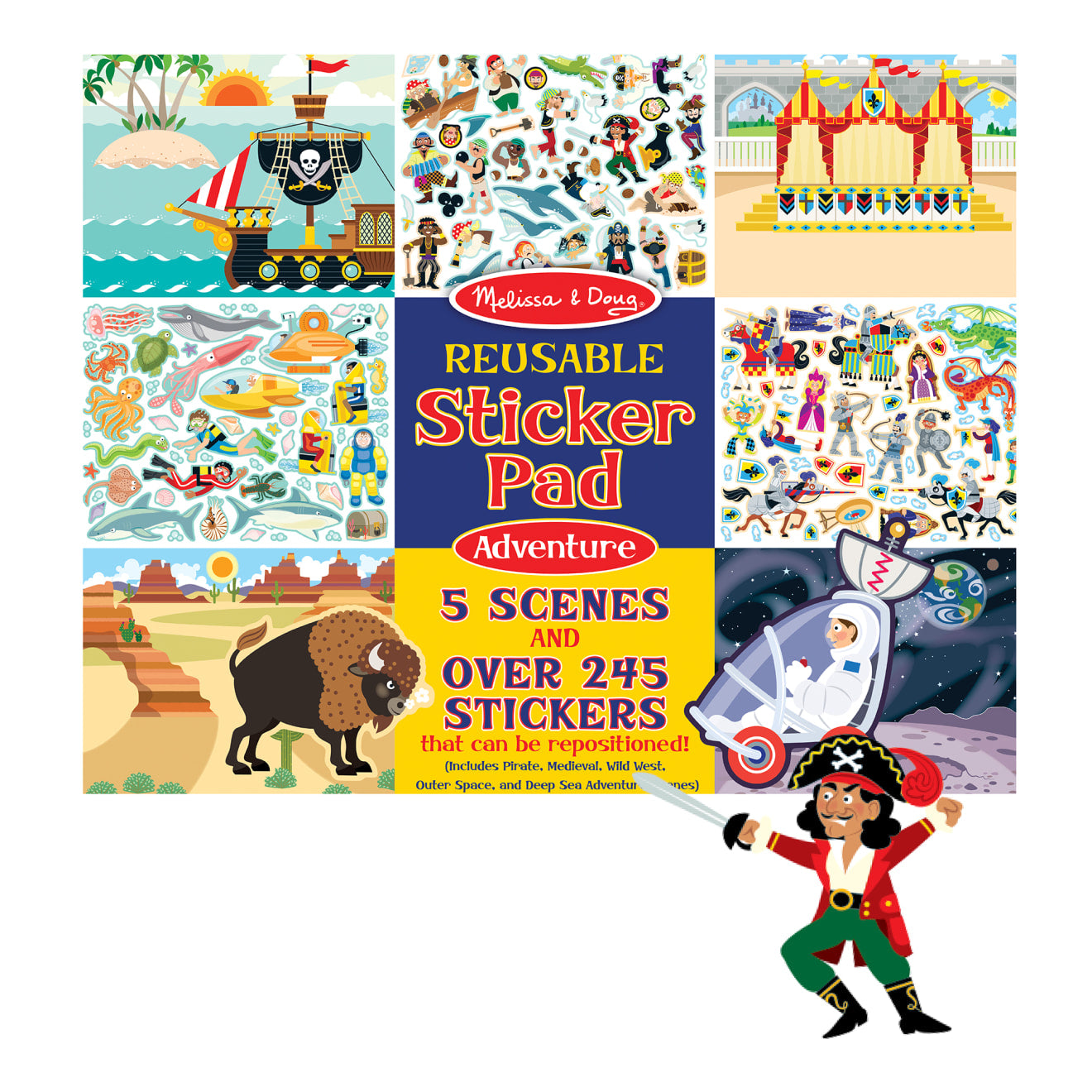 Melissa & Doug Reusable Sticker Pad - Adventure Pad - Image 3