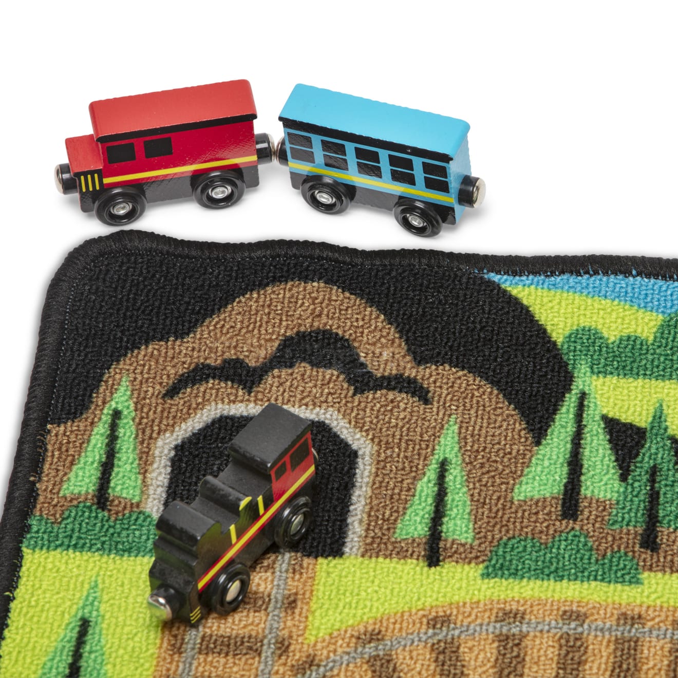 Melissa & Doug Round the Rails Train Rug - Image 9