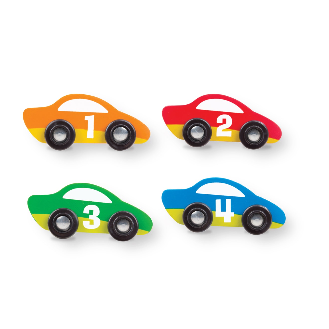 Melissa & Doug Round the Speedway Race Track Rug & Car Set - Image 4