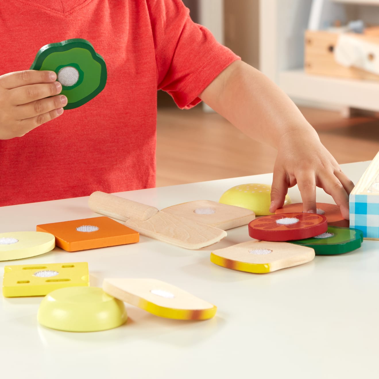 Melissa & Doug Sandwich Making Set - Wooden Play Food - Image 7